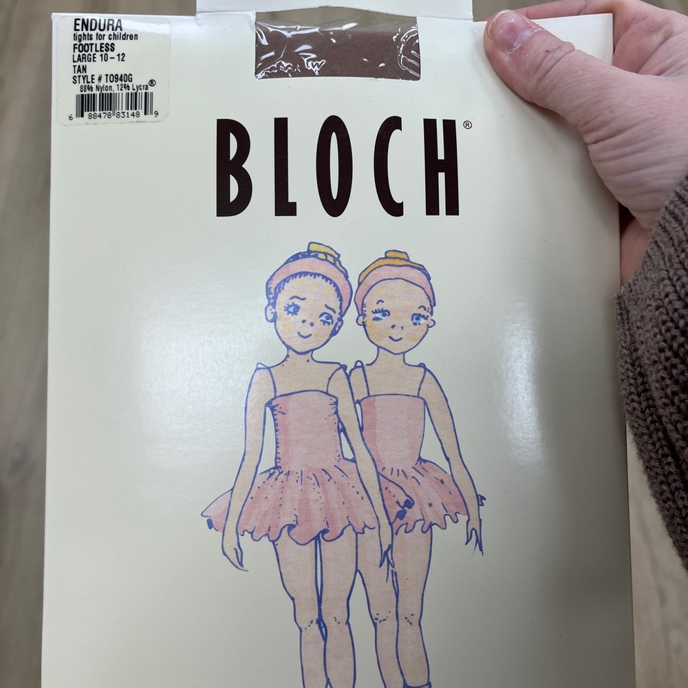 Bloch Girls' footless tan Tights t0940g